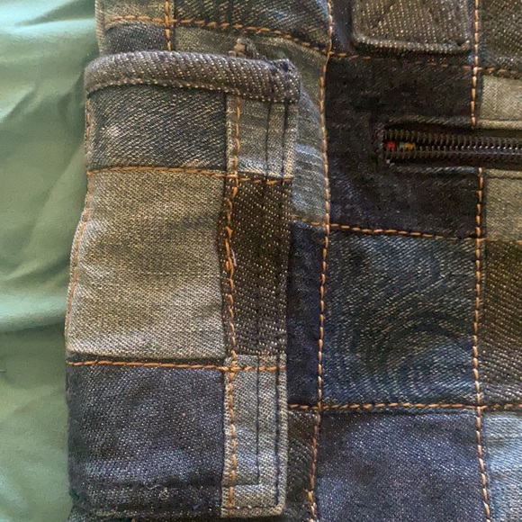 Color block Donna sharp denim purse . In good condition - Picture 8 of 11